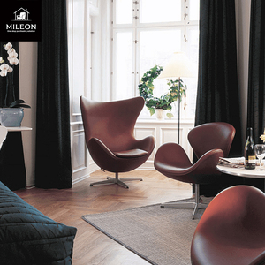 <span class=keywords><strong>Fauteuil</strong></span> simple nordique, modèle de salle de conférence d'hôtel, design simple, salon, métal, <span class=keywords><strong>cuir</strong></span>, tissu, <span class=keywords><strong>fauteuil</strong></span> pivotant sphérique - Product Image 3