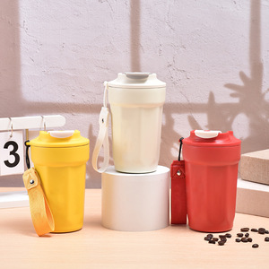 Taza de Café Octogonal de Acero Inoxidable 316, Tapa Abatible, Termo Portátil para Viajes en Auto - Product Image 3