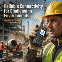 Radio POC KENEARD KE-218 4G LTE Full Netcom 112g Ultra-légère Talkie-walkie Double Nano SIM Type-C Longue autonomie pour Hôtellerie et Logistique