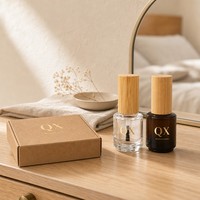 Flacon cosmétique vide de 1 ml avec bouchon en bois de bambou et applicateur pinceau, rechargeable, pour sérum et huile, vente en gros personnalisée