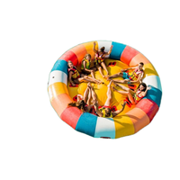 Lovekids Bateau Gonflable Tiraillable UFO Volant et Rotatif 10FT en PVC pour 6 Personnes, Idéal pour Lacs, Rivières et Activités Aquatiques Extérieures