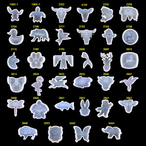 Moldes de silicona hechos a mano Kingnoo para adornos decorativos DIY, molde de vela con forma de vaca estilo Ins, 2763 - Product Image 2