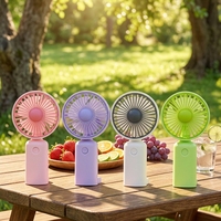 Nouveau mini ventilateur portable simple rechargeable par USB, trois vitesses, idéal comme cadeau