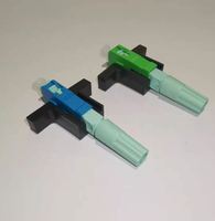 Cable de fibra óptica UPC de baja pérdida Cable rápido SC Tipo de tuerca de avión Montaje rápido Conector rápido FTTH