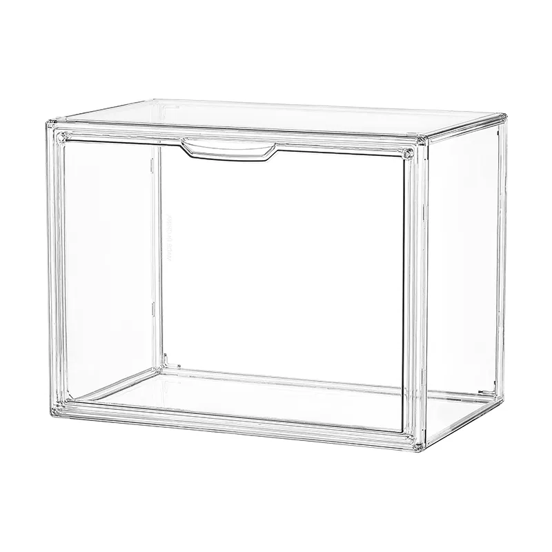 Clear Plastic Hobby Display Case Organizer Speelgoed Collectibles Stofdichte Bescherming Showcase Transparante Opbergdoos Met Magneet