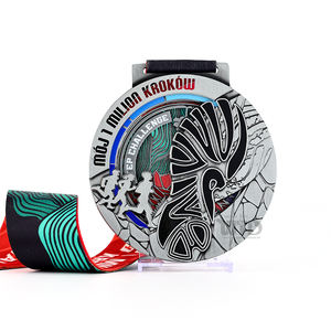 Médailles de sport 3D personnalisées de haute qualité du fabricant WTD, marathon, course sur piste, triathlon - Médailles de promotion de qualité supérieure - Product Image 1