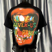 T-shirt surdimensionné en coton 100% personnalisé, style streetwear, coupe ample, impression DTG, t-shirt graphique jumbo pour homme
