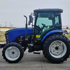 Tracteur agricole 4x4 bleu avec transmission par engrenages et moteur haute productivité pour usage agricole - Product Image 4