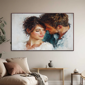 Suministro de fábrica Retrato del Día de San Valentín Pintado a mano Pintura al óleo digital Artista de color complementario con nuevo - Product Image 1