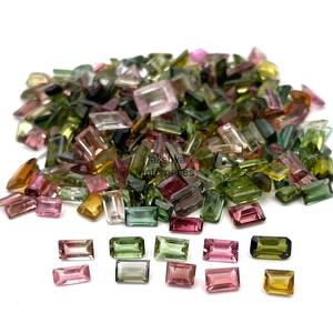 2x4mm <b>Tourmaline</b> Baguette Cut Faceted Gemstones For Jewelry Making Loose Calibrated Natural Multi <b>Tourmaline</b> Stone For Alibaba - Product Image 1