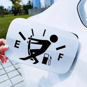 Funny Car Stickers, Car Fuel Tank Cap Stickers, Gas Consumption