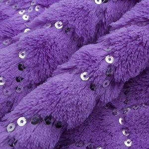 100 poliéster bordado lentejuelas <span class=keywords><strong>en</strong></span> tela de felpa de piel de terciopelo para niña ropa de mujer <span class=keywords><strong>hombres</strong></span> zapatos mujeres - Product Image 2