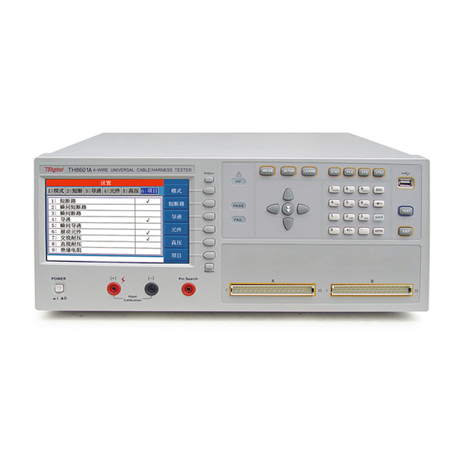 TH8601A 64-Pin Wire Harness Tester AC DC Insulation Resistance Withstand Voltage Cable Tester Electronic Measuring Instrument