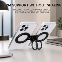 Support de téléphone de bureau FY91-G avec hauteur réglable et base rotative - en alliage d'aluminium, portable