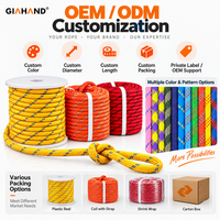 Corde de sécurité d'extérieur personnalisée en polyester/nylon à double tressage pour arboriculture, 8-20 mm x 10-200 m, 48 brins, pour l'escalade