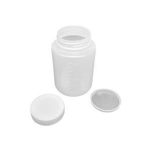 प्रयोगशाला रंगीन चोरी रोधी कैप स्क्वायर सैंपल बोतल वाइड माउथ प्लास्टिक पाउडर अभिकर्मक - Product Image 3