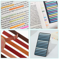 Usine Creative Mince Multi Couleurs translucide étiquette Longue haute barre lumineuse page marqueur Index étiquette note autocollante pour livre