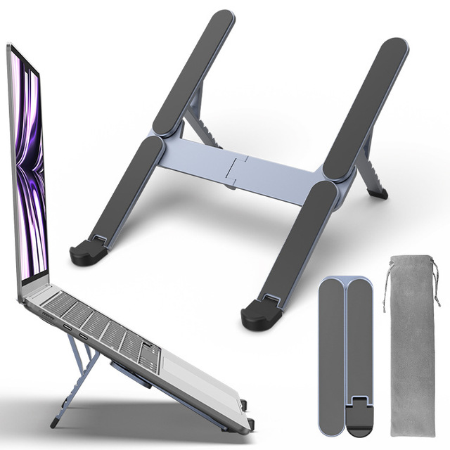 Factory Direct Supply Laptop Bracket Elevated Rack Cooling Desktop Office Foldable Portable Computer Laptop Stand