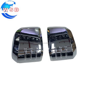 WSD Wholesale 2Pcs ABS Side Mirror Cover <strong>Chrome</strong> <strong>Sliver</strong> Color 3M Tape Fit for Hiace 2019 Car Decorate Accessories - Product Image 2