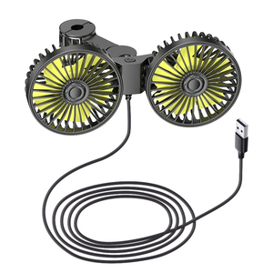 Ventilatore <span class=keywords><strong>12</strong></span> v Dc Ventilatore per auto 24v <span class=keywords><strong>12</strong></span> <span class=keywords><strong>Volt</strong></span> Ventilatori per veicolo camion aria di raffreddamento universale Usb girevole vento forte - Product Image 6