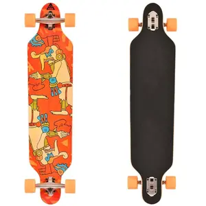Skateboard in acero a 8 strati con Longboard personalizzato da 41 pollici
