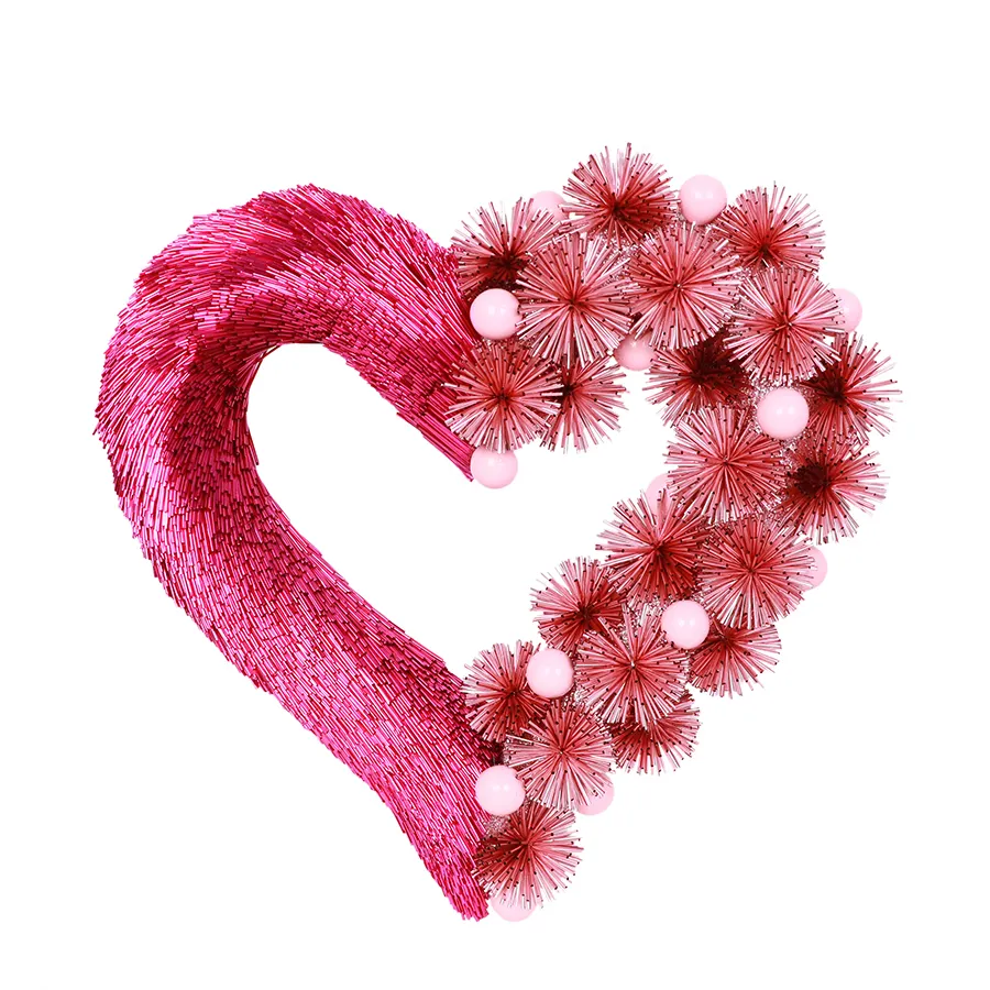 Valentinstag herzförmiger blumenkrans für Party-Dekoration und Hochzeitsszene-Dekoration