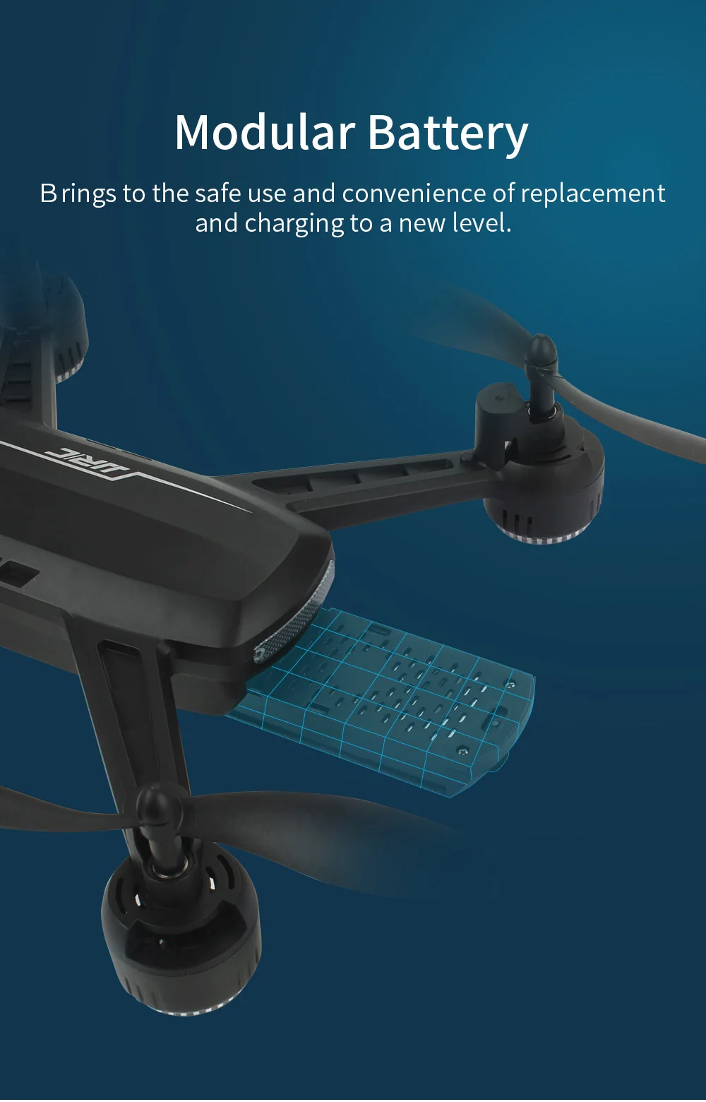 JJRC H86 Drone, modular battery brings to the safe use and convenience of replacement and charging to