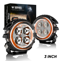 Feu de pare-chocs de voiture Auxbeam 20W avec rétroéclairage ambre, projecteur LED 3 pouces pour SUV, voitures et camions – Approvisionnement direct usine