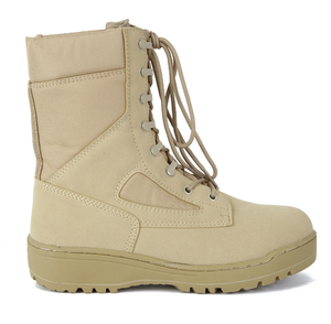 รองเท้าบูททะเลทราย DFT0115 น้ำหนักเบา รองเท้าคอมแบท สีน้ำตาลขากี - Product Image 4