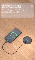 2025 nouveaux produits 15W chargeur sans fil Invisible meubles de Table chargeur sans fil Usb pour téléphone Android