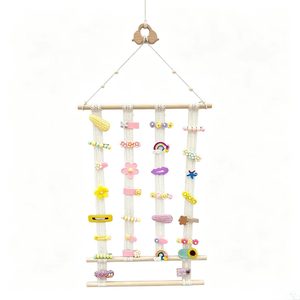 Hair Clip <b>Storage</b> <b>Wall</b> Mounted Display Rack Organizer For Bathroom Home Use 4 Layers Rectangular <b>Hanging</b> Type - Product Image 2