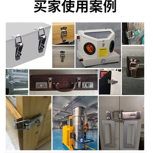 ฮุ่ยติง กลอนประตูสแตนเลส DK011 แบบปรับได้ แข็งแรงทนทาน พร้อมสปริงแคลมป์ 304 สำหรับใช้งานทั่วไป - Product Image 4