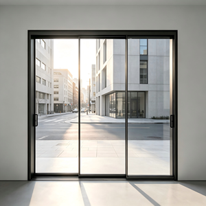 Porte d'entrée coulissante en verre trempé au design moderne Deioux avec isolation thermique et double vitrage pour maison, service OEM ODM - Product Image 1