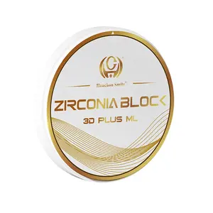 Vendita calda blocco di Zirconia personalizzato 3d multistrato dentale Zirconia vuoto zirconio blocco di ceramica dentale