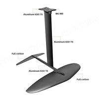 Prix de gros GY F200 Hydrofoil en aluminium et carbone 1850 cm² Planche de SUP polyvalente pour le surf en vague, noire, option logo personnalisé