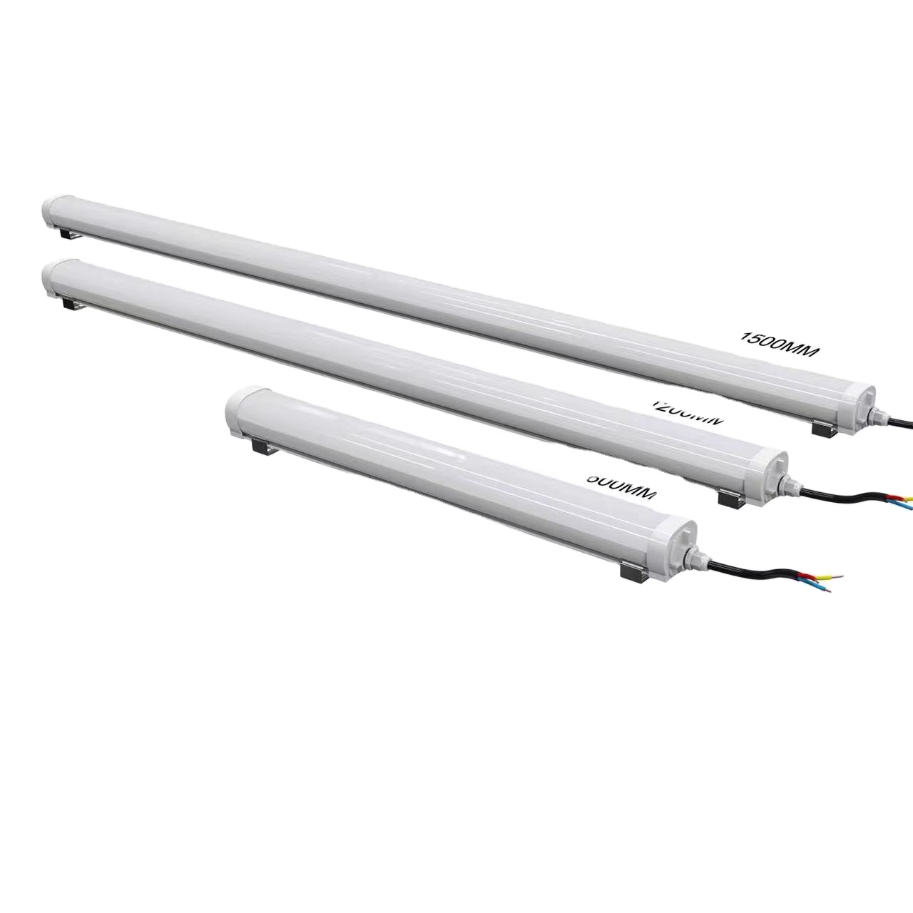 High Brightness 120LM/W 3CCT Adjustable LED Tri-proof Lights 2FT 4FT 5FT IP65 Waterproof Indoor Outdoor LED Vapor Tight Lights