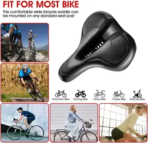 Cómodo cojín de asiento hueco a prueba de golpes para hombres y mujeres, accesorios casuales para ciclismo, sillín de <span class=keywords><strong>bicicleta</strong></span> - Product Image 4