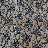 Dernier tissu en dentelle auto-adhésif en tulle brodé transparent noir vintage sexy pour lingerie féminine, voile et sous-vêtements