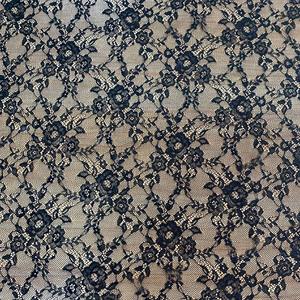 Tela de Encaje Transparente con Bordado de Tul Negro Vintage, Sensual, para Lencería, Velo, <span class=keywords><strong>Ropa</strong></span> <span class=keywords><strong>Interior</strong></span> Femenina - Product Image 3