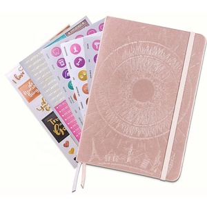 Carnet personnalisé de notes A5 de ciel étoilé en cuir à couverture rigide, Journal en tissu pour la planification des affaires, utilisation de cadeaux ou Journal de <span class=keywords><strong>grossesse</strong></span> - Product Image 1