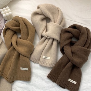 Bufanda Larga <span class=keywords><strong>de</strong></span> Invierno 100% <span class=keywords><strong>Lana</strong></span>, Color Beige Camel, <span class=keywords><strong>Lana</strong></span> Australiana Premium, Tejida, Cálida, Perfecta <span class=keywords><strong>para</strong></span> Hombres y Mujeres - Product Image 1
