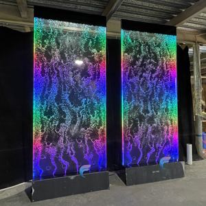 Paneles de Pared de Espuma de Agua Programables Personalizados, con Iluminación LED, Revestimiento de Burbujas de Agua, Gran Venta - Product Image 1