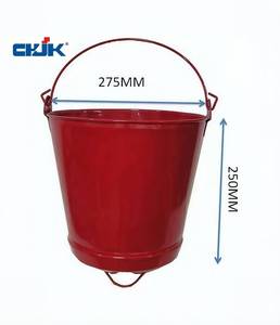 Seau d'extinction d'incendie portable Jinkai 10L en acier doux thermolaqué, durable, pour eau/sable - Product Image 2