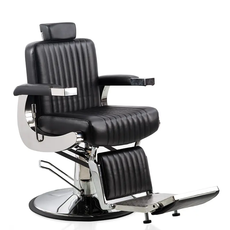 BEIMENG Salon de beauté hydraulique en cuir noir devoir cheveux emballage lourd meubles Offre Spéciale chaise de barbier