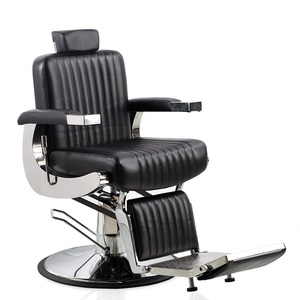 BEIMENG Salon de beauté hydraulique en cuir noir devoir cheveux emballage lourd meubles Offre Spéciale chaise de barbier - Product Image 1
