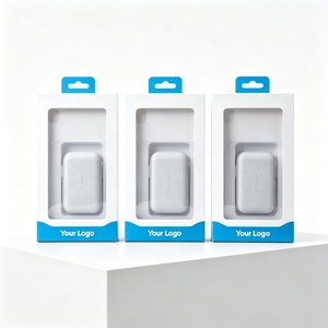 Boîte de présentation en papier pliable et biodégradable recyclée sur mesure avec fenêtre transparente en PVC pour produits électroniques, écouteurs - Product Image 3
