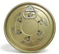 603 # (153,4 mm) Extrémité à ouverture facile (EOE) chromée pour boîtes de conserve pour animaux de compagnie – Vente en gros