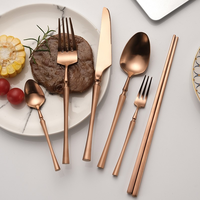 Ensemble de couverts en acier inoxydable 304 de style portugais, écologiques, de qualité alimentaire, durables, pour mariage, maison, hôtel, restaurant