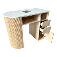 Table de Manucure Prix Usine, Poste de Travail pour Onglerie avec Collecteur de Poussière, Ensemble de Mobilier de Salon de Beauté de Luxe à Vendre