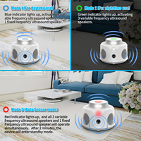 Repelente ultrasónico USB más vendido, lámpara de trampa de luz electrónica, repelente de Control de plagas con enchufe